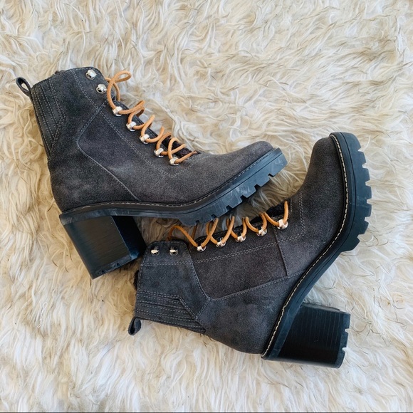 Marc Fisher Denise Combat Boot - dark grey - 6.5 - Picture 3 of 5